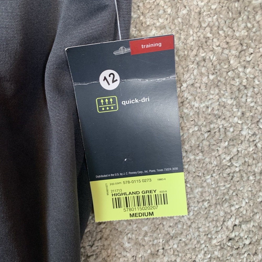 NWT Xersion Mens Highland Grey Hoodie Quick Dri Pocket Training Pocket MEDIUM - Picture 7 of 8